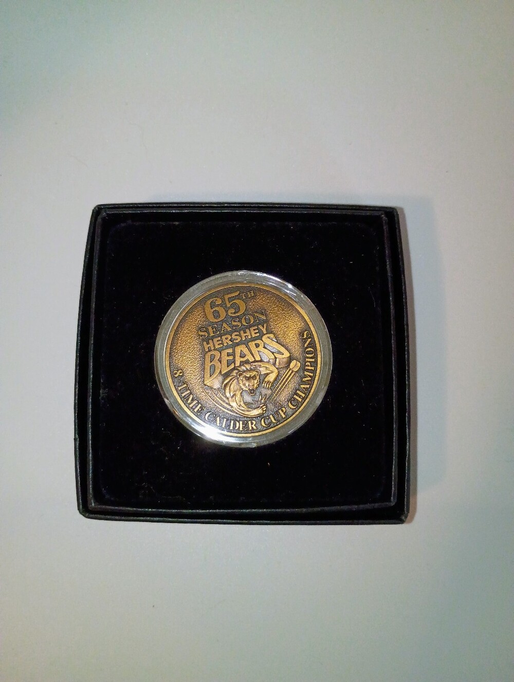 Hershey Bears 65th Season Calder Cup Champions Coin in Original Box